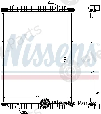 Nissens 61448 — Radiator, engine cooling
