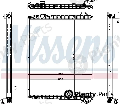Nissens 606323 — Radiator, engine cooling