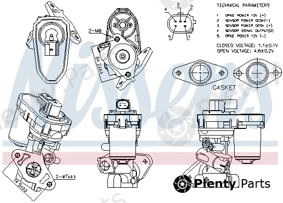 Nissens 98151 — EGR Valve