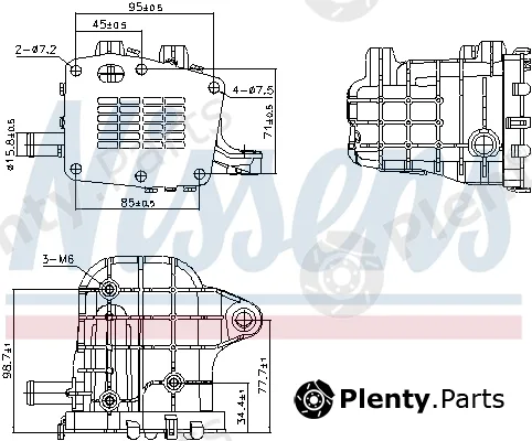 Nissens 989481 — Cooler, exhaust gas recirculation ** FIRST FIT **