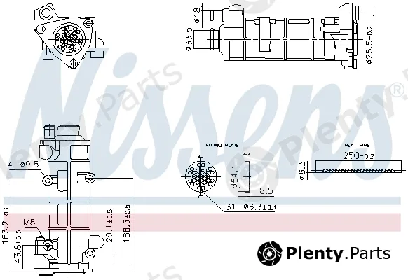 Nissens 989458 — Cooler, exhaust gas recirculation