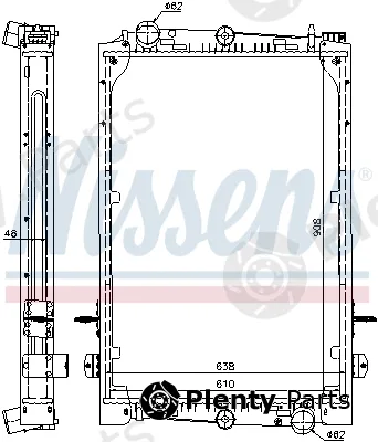Nissens 61427A — Radiator, engine cooling