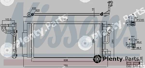 Nissens 941289 — Condenser, air conditioning