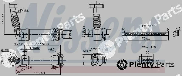 Nissens 989280 — Cooler, exhaust gas recirculation