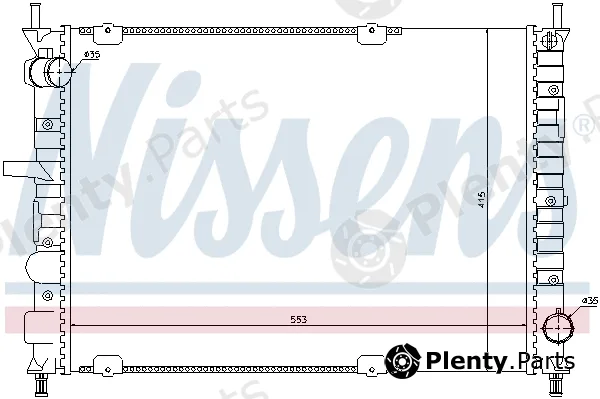 Nissens 697131 — Radiator, engine cooling