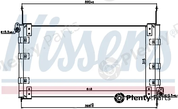 Nissens 94437 — Condenser, air conditioning