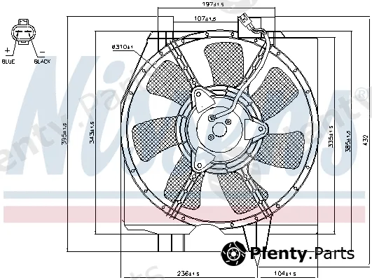 Nissens 85275 — Fan, engine cooling