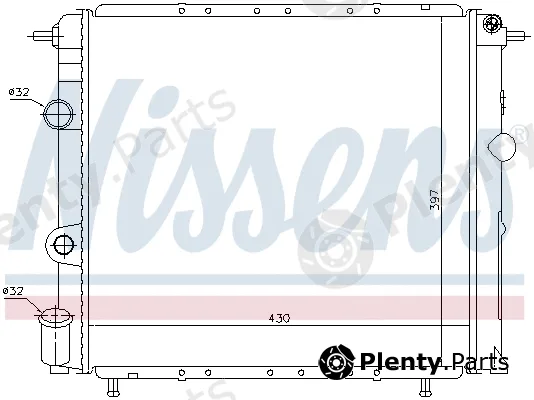 Nissens 698308 — Radiator, engine cooling