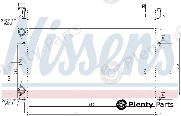 Nissens 699681 — Radiator, engine cooling ** FIRST FIT **