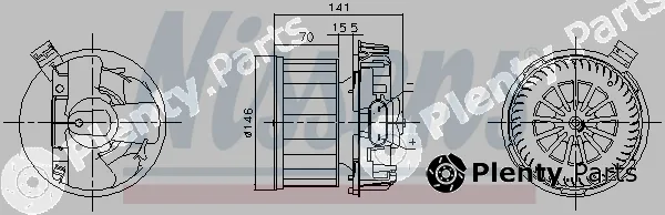 Nissens 87619 — Interior Blower