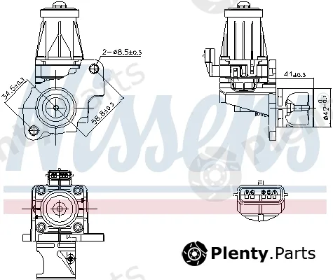 Nissens 98401 — EGR Valve