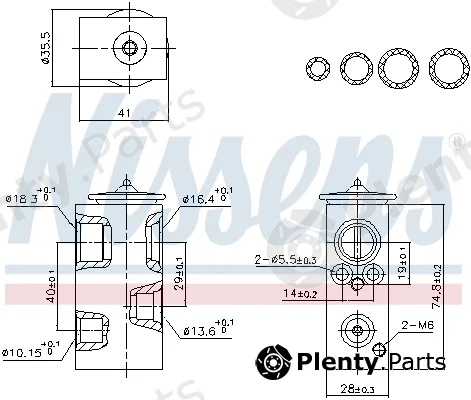 Nissens 999457 — Expansion Valve, air conditioning ** FIRST FIT **