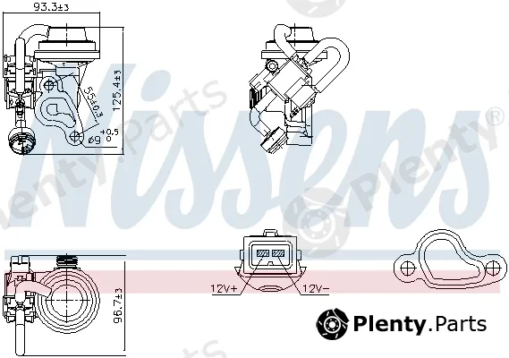 Nissens 98344 — EGR Valve