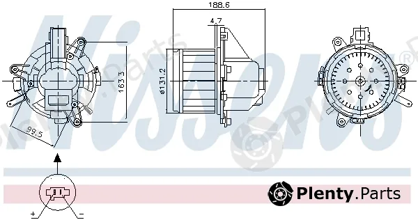Nissens 87542 — Interior Blower