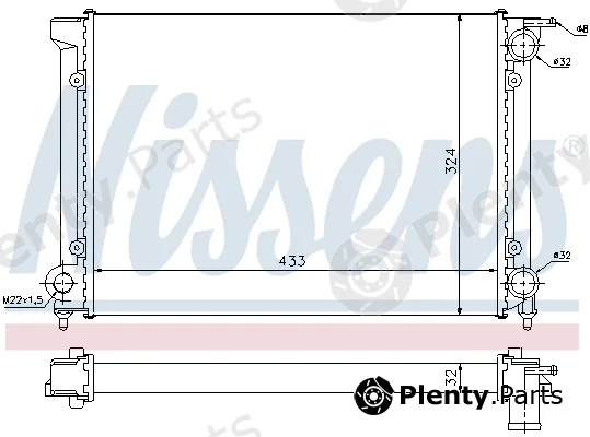 Nissens 699406 — Radiator, engine cooling