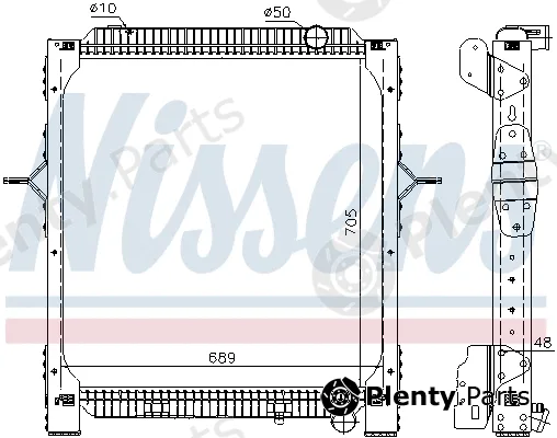 Nissens 65476 — Radiator, engine cooling