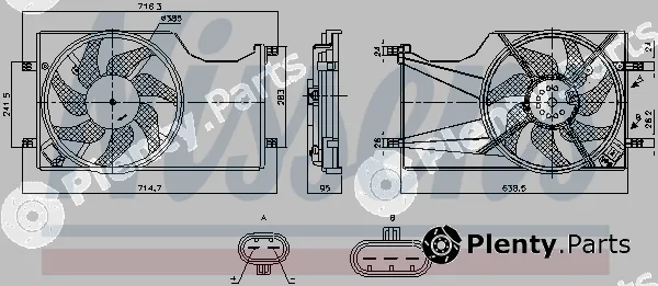 Nissens 850098 — Fan, engine cooling