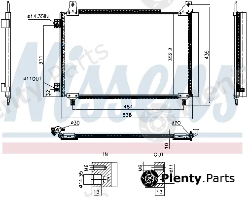 Nissens 941243 — Condenser, air conditioning ** FIRST FIT **