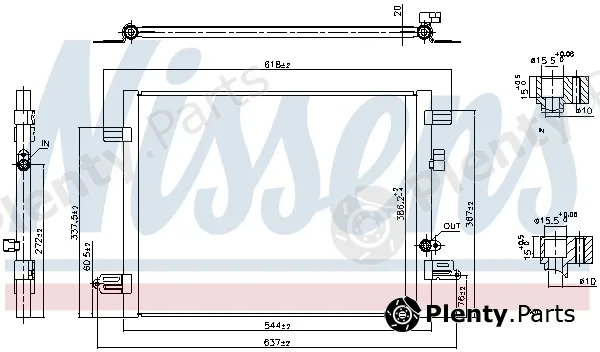 Nissens 941061 — Condenser, air conditioning ** FIRST FIT **