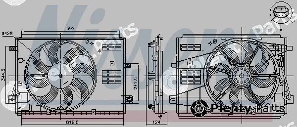 Nissens 85973 — Fan, engine cooling