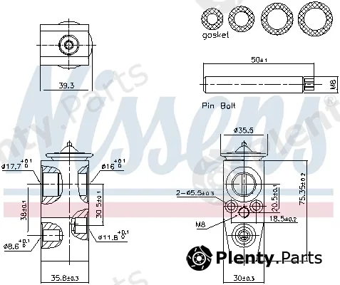 Nissens 999448 — Expansion Valve, air conditioning ** FIRST FIT **