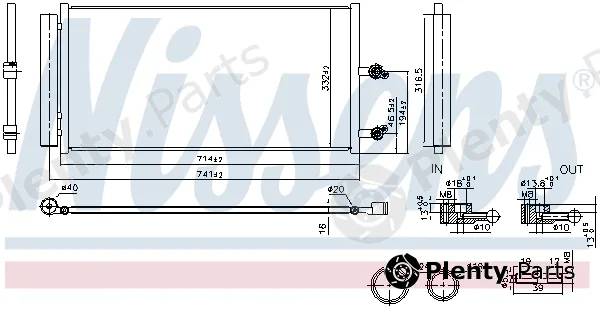 Nissens 941291 — Condenser, air conditioning ** FIRST FIT **