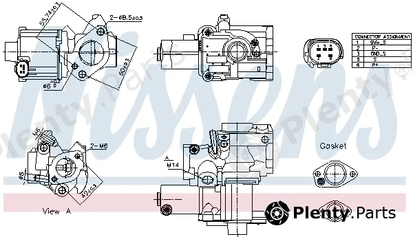 Nissens 98199 — EGR Valve
