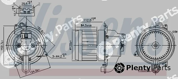 Nissens 87709 — Interior Blower