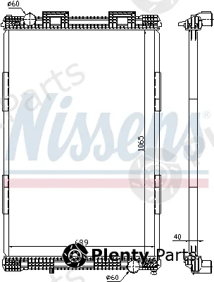 Nissens 628720 — Radiator, engine cooling