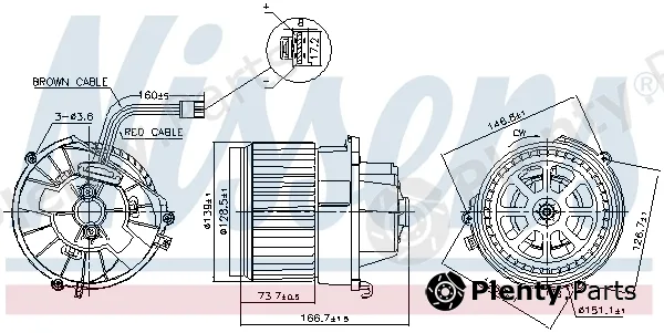 Nissens 87599 — Interior Blower