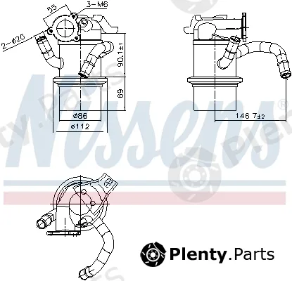 Nissens 989422 — Cooler, exhaust gas recirculation ** FIRST FIT **