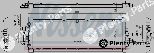 Nissens 606906 — Radiator, engine cooling