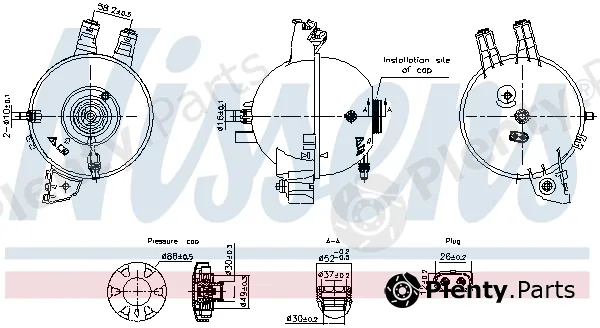 Nissens 996167 — Expansion Tank, coolant ** FIRST FIT **