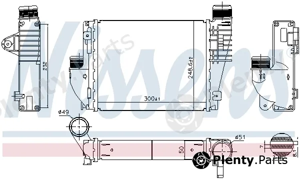 Nissens 961522 — Charge Air Cooler