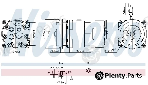Nissens 891098 — Compressor, air conditioning