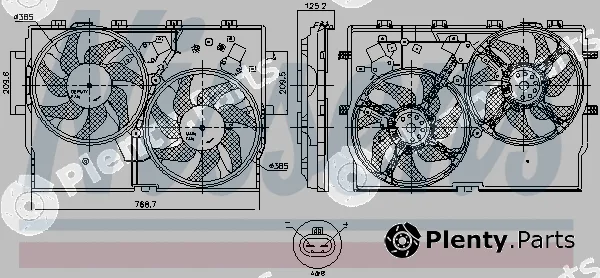 Nissens 850001 — Fan, engine cooling