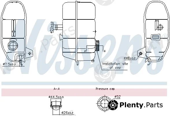 Nissens 996332 — Expansion Tank, coolant ** FIRST FIT **