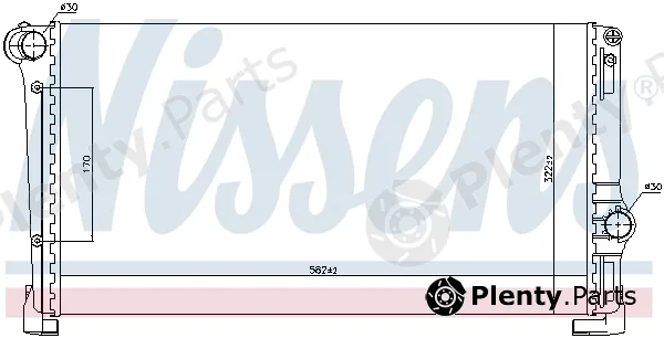 Nissens 692166 — Radiator, engine cooling