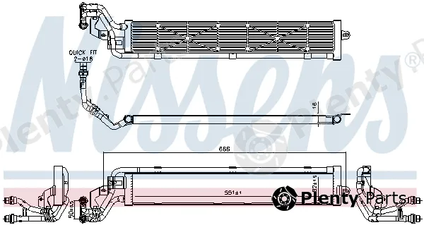 Nissens 606268 — Radiator, engine cooling