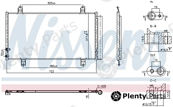 Nissens 940865 — Condenser, air conditioning ** FIRST FIT **