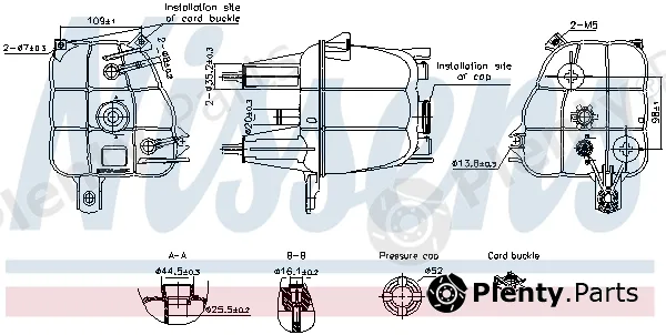 Nissens 996307 — Expansion Tank, coolant