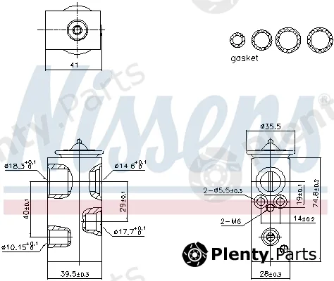 Nissens 999450 — Expansion Valve, air conditioning ** FIRST FIT **