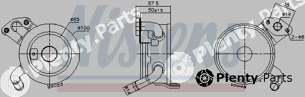 Nissens 91379 — Oil Cooler, engine oil