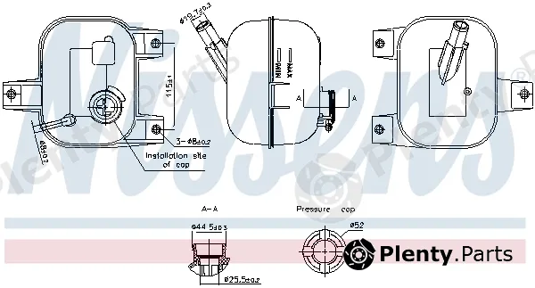 Nissens 996246 — Expansion Tank, coolant ** FIRST FIT **