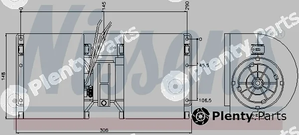Nissens 71943 — Heat Exchanger, interior heating
