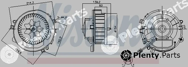 Nissens 87525 — Interior Blower