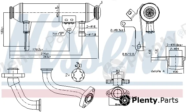 Nissens 989283 — Cooler, exhaust gas recirculation