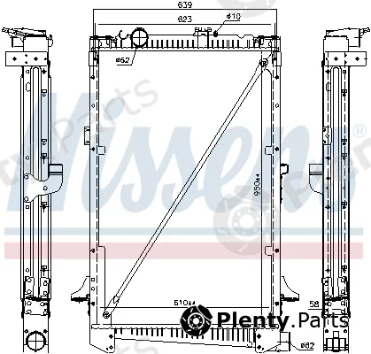 Nissens 61442A — Radiator, engine cooling