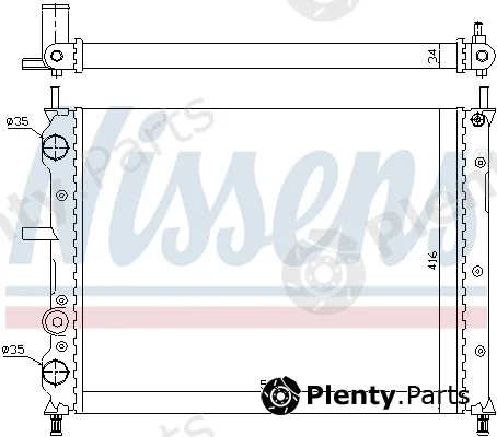 Nissens 698930 — Radiator, engine cooling