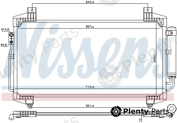Nissens 940936 — Condenser, air conditioning